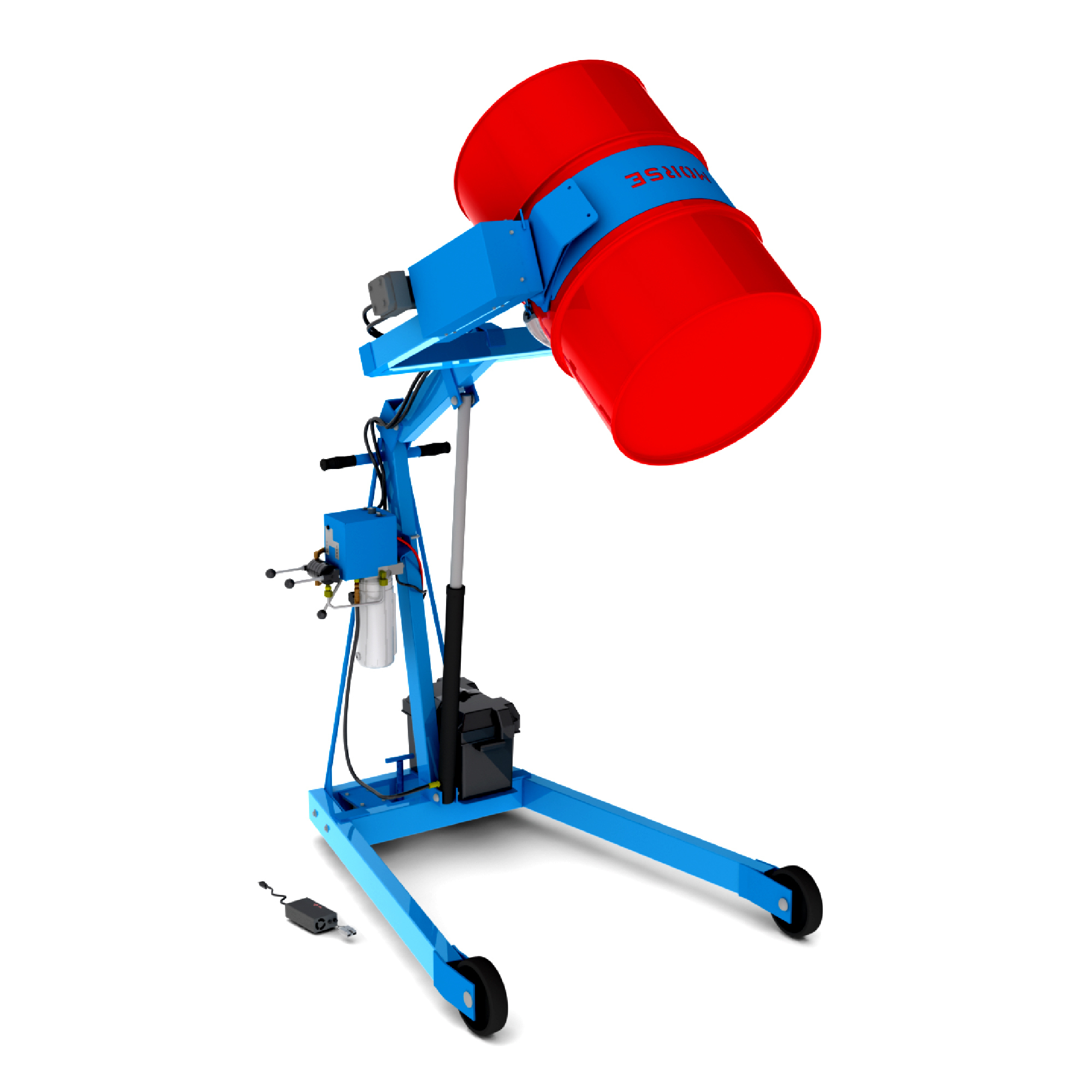 Morse Hydra-Lift Karrier, 800lb. Capacity, 72in. Maximum Dispensing Height, 12V Battery Power Drum Lift and Tilt, Includes Battery & Charger